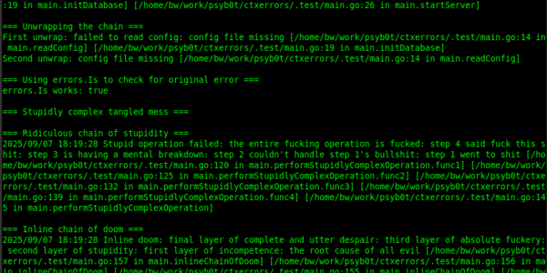 ctxerrors: Because Go’s Error Handling Doesn’t Have to Be Complete Shit