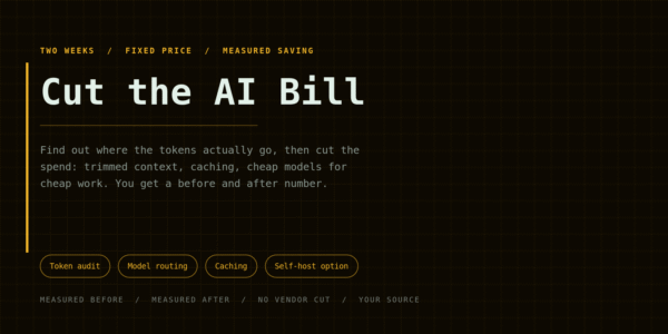 LLM Cost Reduction: Find Where Your Tokens Go, Cut the Bill, Keep It Cut